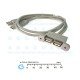 2-port (Dual) USB 2.0 Extension Cable with Mounting Bracket