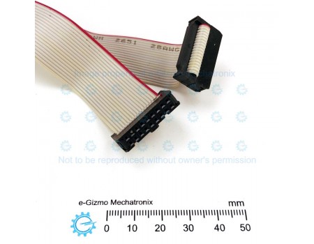 IDC Flat Ribbon Connector 2x9 18P Female/Female 2.54mm pitch