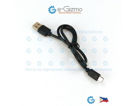 USB Cable Type A  to micro 0.44M Black for CHARGING ONLY no DATA