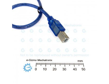 Short USB Cable Type A  to Type B 30cm for Arduino & Dev Boards