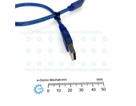 Short USB Cable Type A  to Type C 30cm for Arduino & Dev Boards