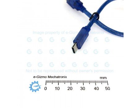 Short USB Cable Type A  to Type C 30cm for Arduino & Dev Boards