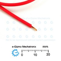 Hook up wire AWG20 0.5mm2 Stranded Red (per Meter)