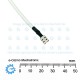 AWG18 x 130mm Wire with 4.8mm Female Spade Termination White