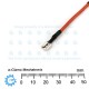 AWG18 x 50mm Wire with 4.8mm and 6.3mm Female Spade Termination Brown