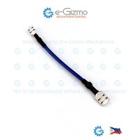 AWG18 x 50mm Wire with 4.8mm and 6.3mm Female Spade Termination Blue