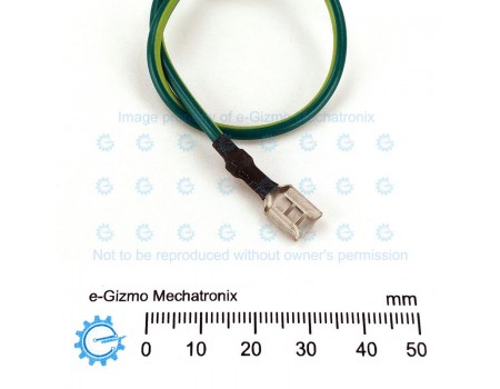 AWG18 x 185mm Wire with 6.3mm Female Spade and d3x6 Ring Termination
