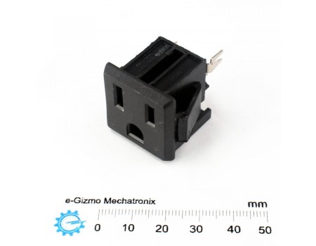 TL-2080 NEMA-5 Panel Mount AC Outlet 10A 250VAC