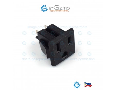 SS-6B NEMA-5 Panel Chassis Mount AC Outlet 15A 250VAC