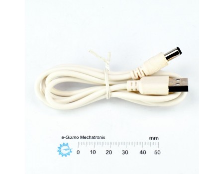 5V USB  to DC Barrel Plug Charging Cable
