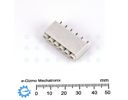 6 pole Screw Terminal Connector PCB Mounting 10-15A