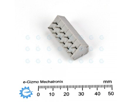 6 pole Screwless Terminal Connector PCB Mounting 5A
