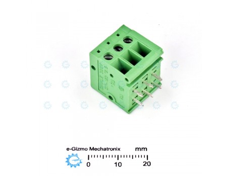 Dinkle PCB Screw Terminal Block 3-way 32A 5mm pitch DT-123