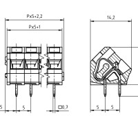 PTR Hartmann Terminal Block  AK3000 8pole 10A