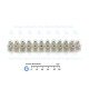 12-pole Barrier Terminal Block Connector 16A Brass