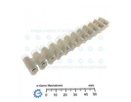 12-pole Barrier Terminal Block Connector 16A Brass