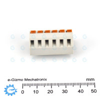 CTL 6-pole Screwless Terminal Block PC Solderable 10A