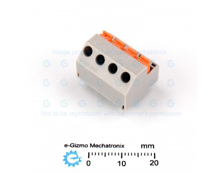 Teilbar 625 4-pole Screwless Terminal PC Solderable 10A