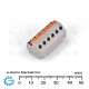 Teilbar 625 6-pole Screwless Terminal PC Solderable 10A