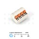 CTL 4-pole Screwless Terminal PC Solderable 10A