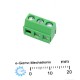 KF301 MG128-3P Green Terminal