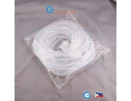 10Meters PE Spiral Cable Wire Wrap Organizer d8mm x 10M White