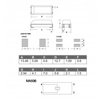 Epson Toyocom 14.31818MHz SMD Crystal MA506 Series