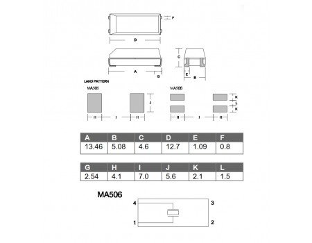 Epson Toyocom 14.31818MHz SMD Crystal MA506 Series
