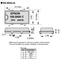 11.298600 MHz Crystal Oscillator 3.3VDC SG-8002JA PC CSMD