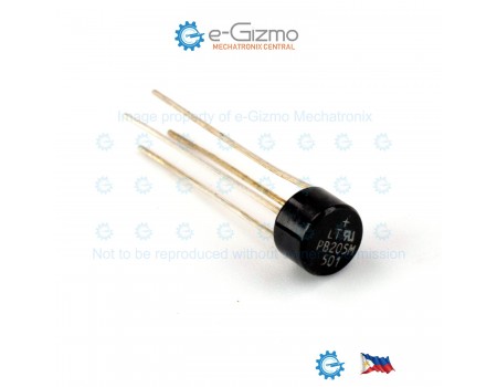PB205M 600V 2A Bridge Rectifier UL Certified