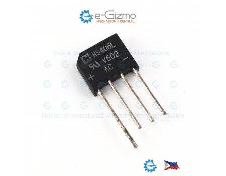 RS406L Bridge Rectifier 600V 4A UL Certified