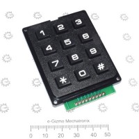 12 keys 4x3 numeric keypad
