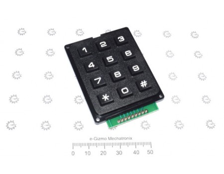 12 keys 4x3 numeric keypad