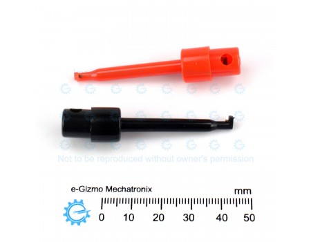 Grabber Clip Pair 56mm Large ( Black & Red )