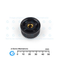 General Purpose Heavy Duty Bakelite Knob d32mm x 6.5 I.D.