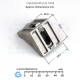 Corner Bracket for Aluminum Profile T V Slot 30 x 30 35x35x28 [USED]
