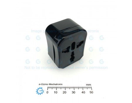 Three piece Travel Universal Plug Adapter with Case