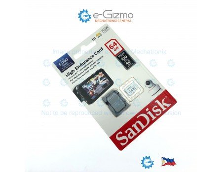 Sandisk 64GB High Endurance microSD Card Class 10 USHS-3 V30