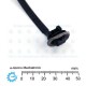 Automotive Car Cable tie 8W x 140L with Retainer Clip