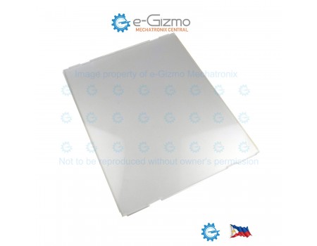 Extruded Acrylic 390W x 310L x 6T mm Clear with Diffuser Side AC1