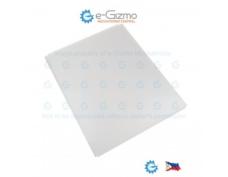 Extruded Acrylic 349W x 278L x 8T mm Clear with Diffuser Side AC8