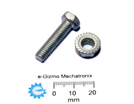 Hex Bolt & Nut M6x25