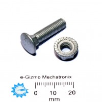 Carriage Bolt & Nut m6x24