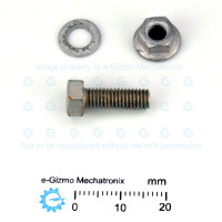 2 pcs M5 x 15mm Hex Bolt And Flange Nut + Washer set