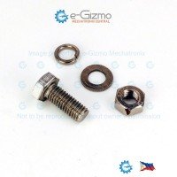 SS Hex Bolt & Nut M8 x 20mm Stainless Steel with Flat + Lock Washer