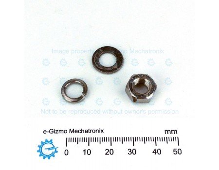 SS Hex Bolt & Nut M8 x 20mm Stainless Steel with Flat + Lock Washer