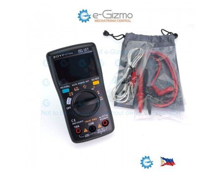 ZT102A 6000 counts Multimeter AC True RMS with Temperature Probe
