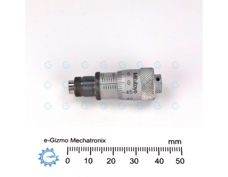 Mitutoyo Micrometer Head 0-6mm [Surplus] Flat Tip