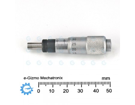 Mitutoyo Micrometer Head 0-13mm [Surplus] Flat Tip Threaded