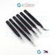 6-pc Tweezer Set For Electronics Static Safe